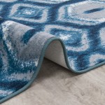 Chelsea 3'10" x 5'4" area rug in color Peacock