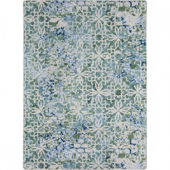 Composite 7'8" x 10'9" area rug in color Sea Green