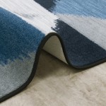 Stellium 3'10" x 5'4" area rug in color Lapis