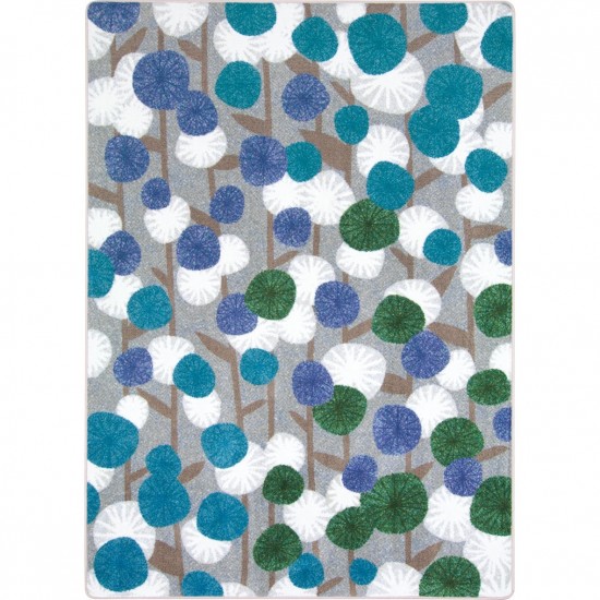 Posy Grove 7'8" x 10'9" area rug in color Peacock