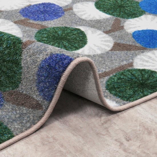 Posy Grove 7'8" x 10'9" area rug in color Peacock