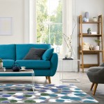 Posy Grove 7'8" x 10'9" area rug in color Peacock