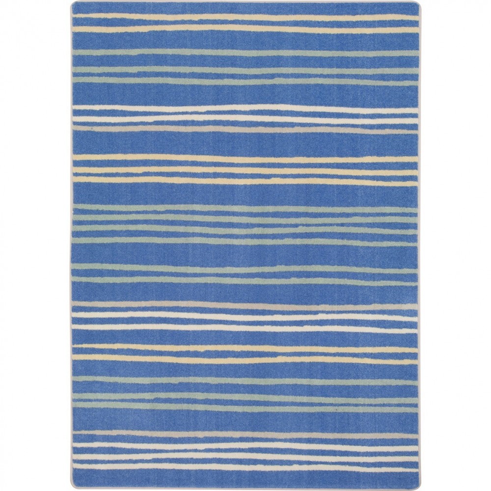 All Lined Up 7'8" x 10'9" area rug in color Pastel