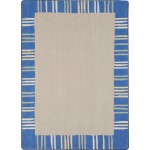 Seeing Stripes 5'4" x 7'8" area rug in color Pastel