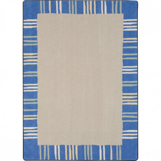 Seeing Stripes 5'4" x 7'8" area rug in color Pastel