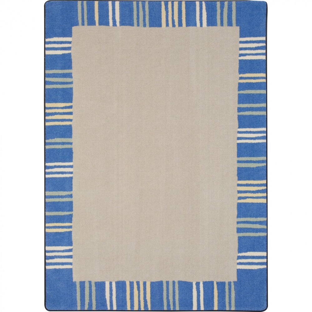 Seeing Stripes 5'4" x 7'8" area rug in color Pastel