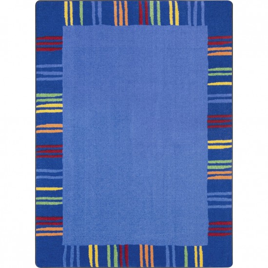 Seeing Stripes 10'9" x 13'2" area rug in color Rainbow