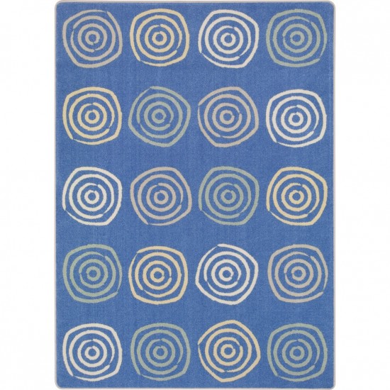Simply Swirls 10'9" x 13'2" area rug in color Pastel
