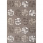 Simply Swirls 10'9" x 13'2" area rug in color Neutral