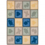 Cuddly Creatures 10'9" x 13'2" area rug in color Multi