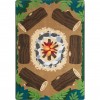 Campfire Fun 5'4" x 7'8" area rug in color Multi