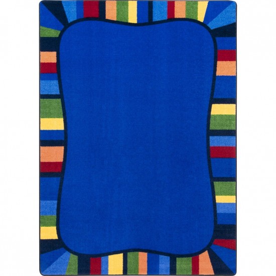 Colorful Accents 5'4" x 7'8" area rug in color Rainbow