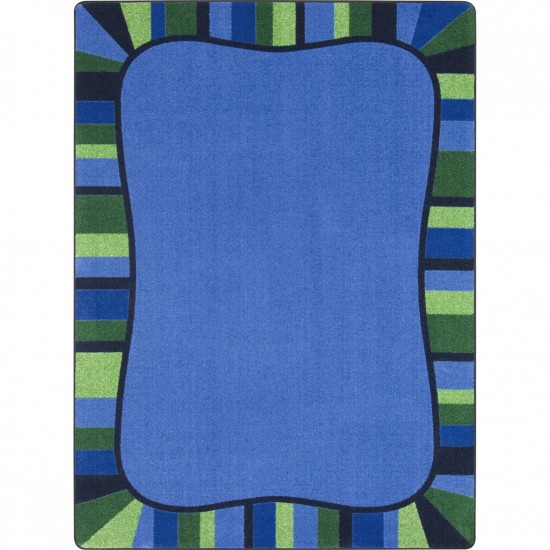 Colorful Accents 5'4" x 7'8" area rug in color Seaglass