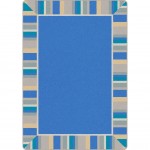 Off the Cuff 3'10" x 5'4" area rug in color Light Blue