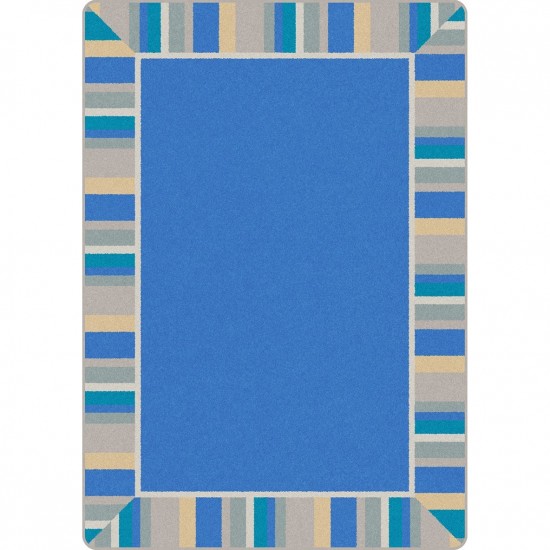 Off the Cuff 5'4" x 7'8" area rug in color Light Blue