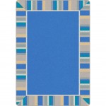 Off the Cuff 7'8" x 10'9" area rug in color Light Blue
