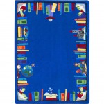 Discovery Books 10'9" x 13'2" area rug in color Multi