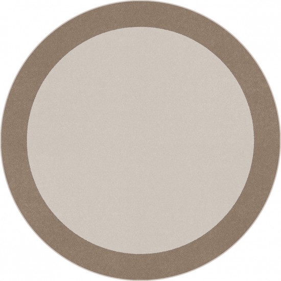 Easy Going 7'7" Round area rug in color Neutral