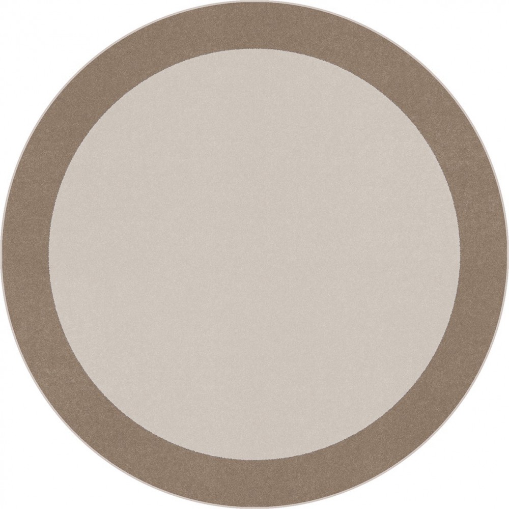 Easy Going 7'7" Round area rug in color Neutral