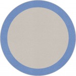 Easy Going 5'4" Round area rug in color Light Blue