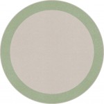 Easy Going 5'4" Round area rug in color Sage