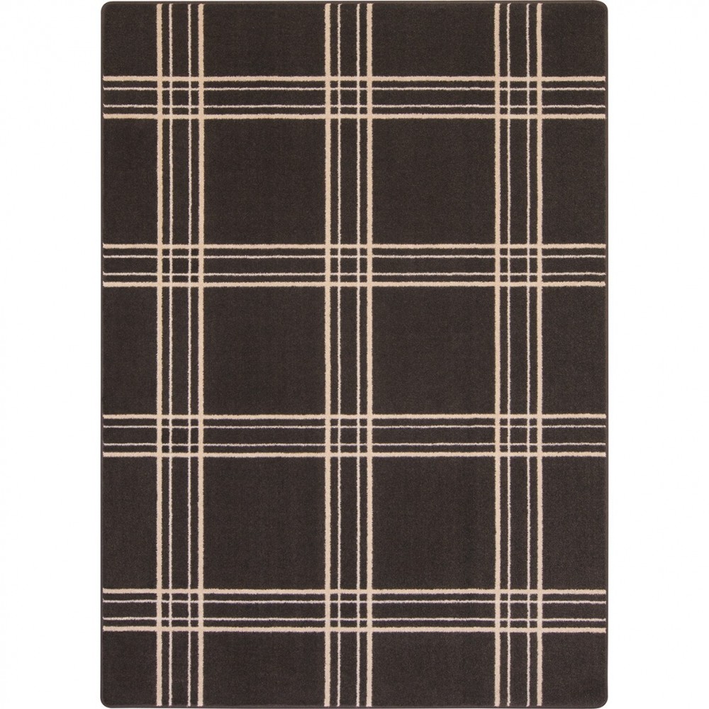 Broadfield 5'4" x 7'8" area rug in color Espresso