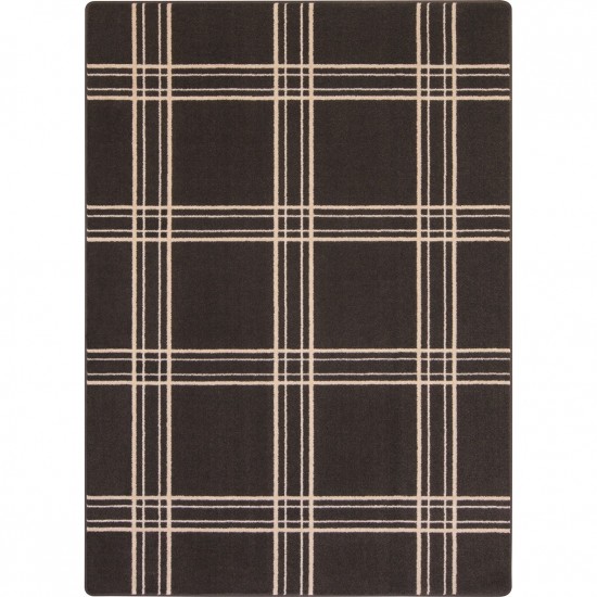 Broadfield 7'8" x 10'9" area rug in color Espresso