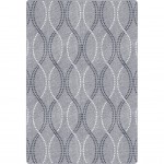 Seventh Heaven 5'4" x 7'8" area rug in color Smoke