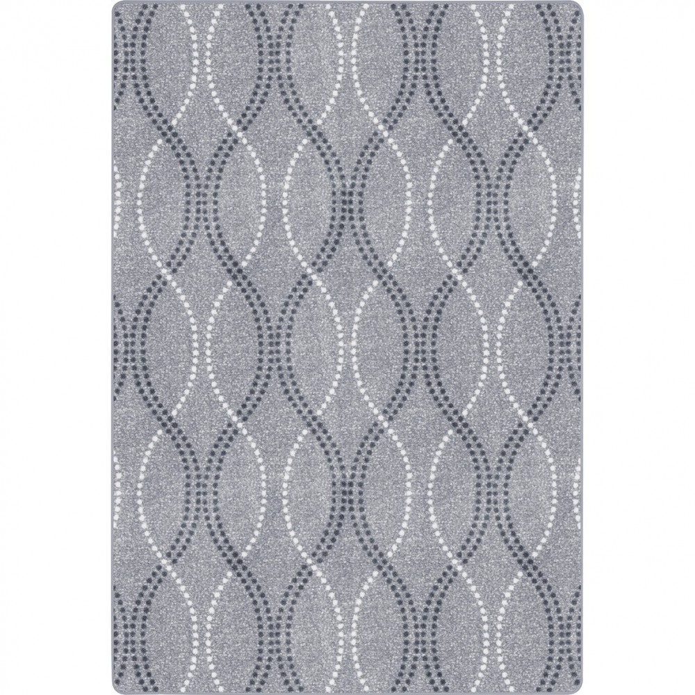 Seventh Heaven 5'4" x 7'8" area rug in color Smoke