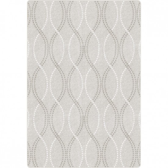 Seventh Heaven 7'8" x 10'9" area rug in color Dove