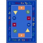 Fun-damentals 7'8" x 10'9" area rug in color Multi