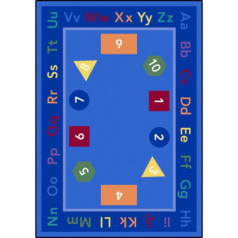 Fun-damentals 7'8" x 10'9" area rug in color Multi