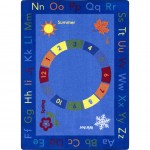 Learn Through the Seasons 10'9" x 13'2" area rug in color Multi