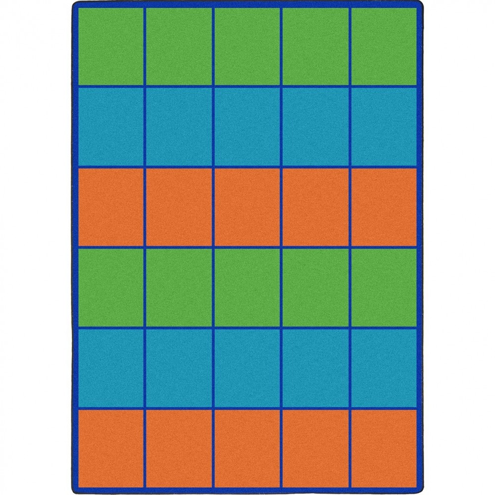 Squares to Spare 7'8" x 10'9" area rug in color Multi Squares to Spare 7'8" x 10'9" area rug in color Multi