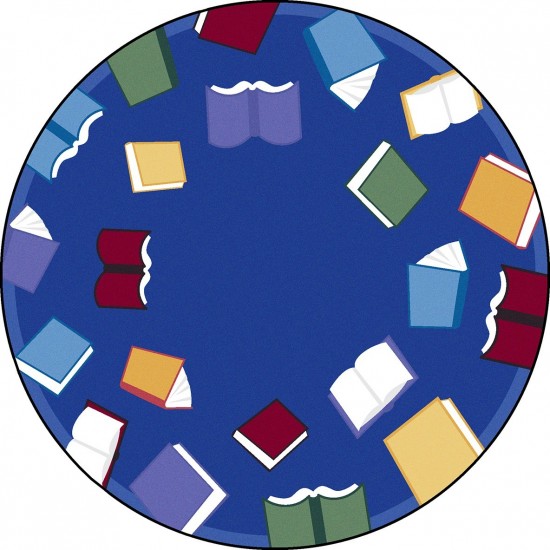 Fly Away with Reading 13'2" Round area rug in color Multi