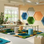 Hexed 3'10" x 5'4" area rug in color Citrus