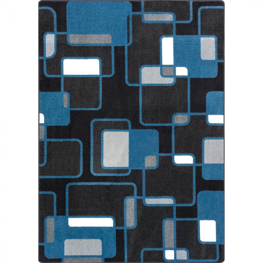 Reflex 3'10" x 5'4" area rug in color Sapphire