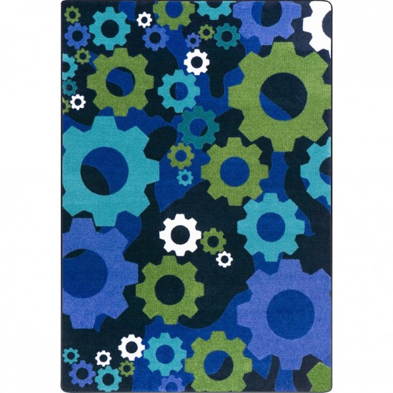 Shifting Gears 3'10" x 5'4" area rug in color Violet