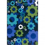 Shifting Gears 7'8" x 10'9" area rug in color Violet