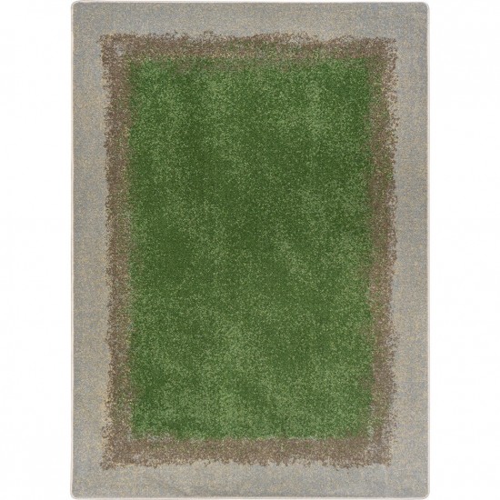 Grounded 5'4" x 7'8" area rug in color Meadow