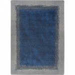 Grounded 5'4" x 7'8" area rug in color Marine