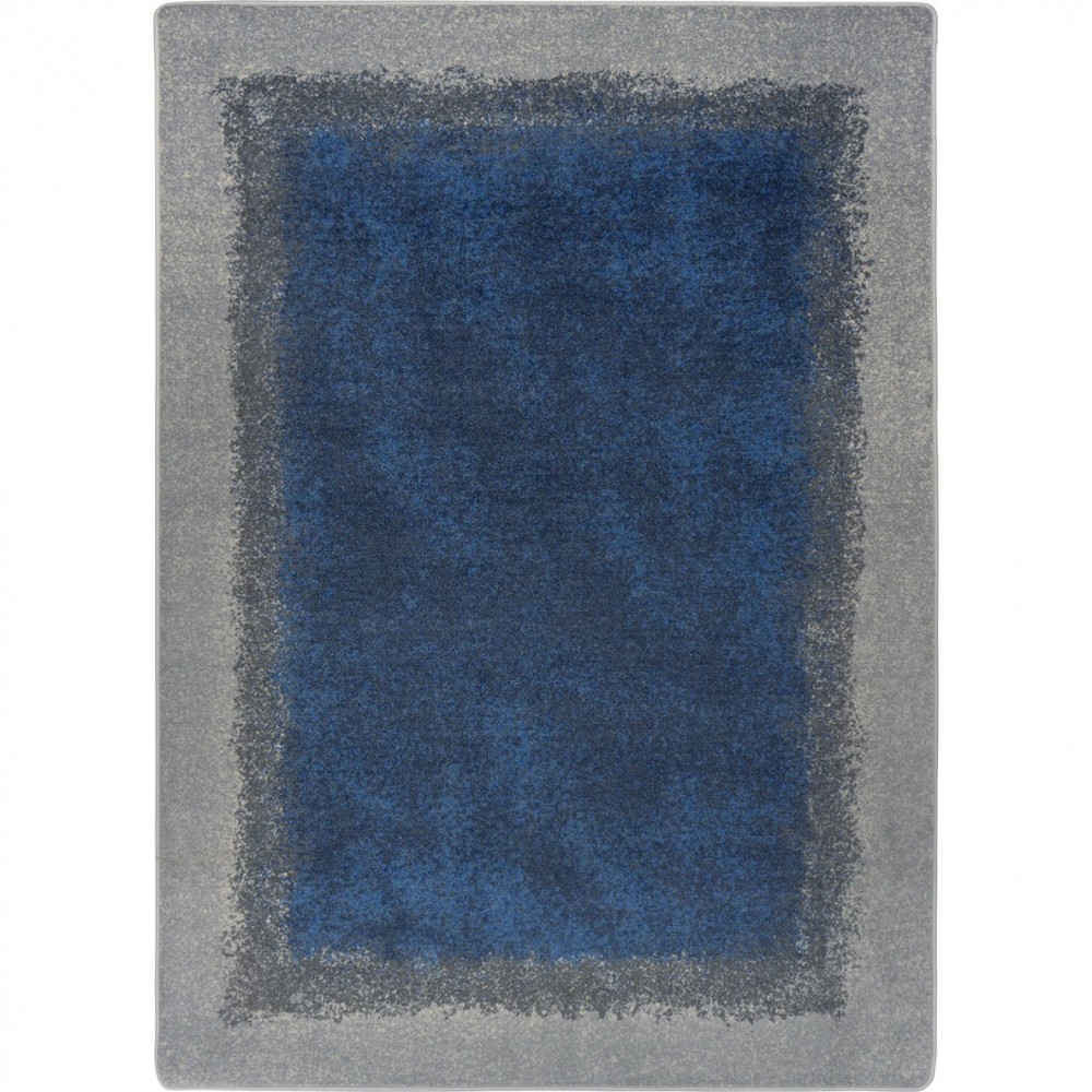 Grounded 7'8" x 10'9" area rug in color Marine