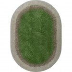 Grounded 7'8" x 10'9" Oval area rug in color Meadow