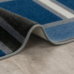 Matilda 5'4" x 7'8" area rug in color Sapphire