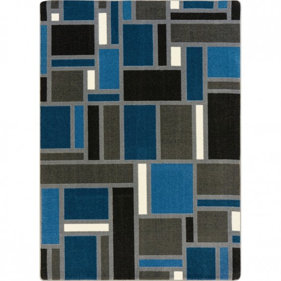 Matilda 7'8" x 10'9" area rug in color Sapphire