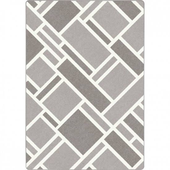 Midas 3'10" x 5'4" area rug in color Morning Fog