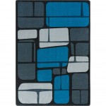 BioStones 5'4" x 7'8" area rug in color Marine