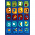 Discovery Blocks 7'8" x 10'9" area rug in color Multi
