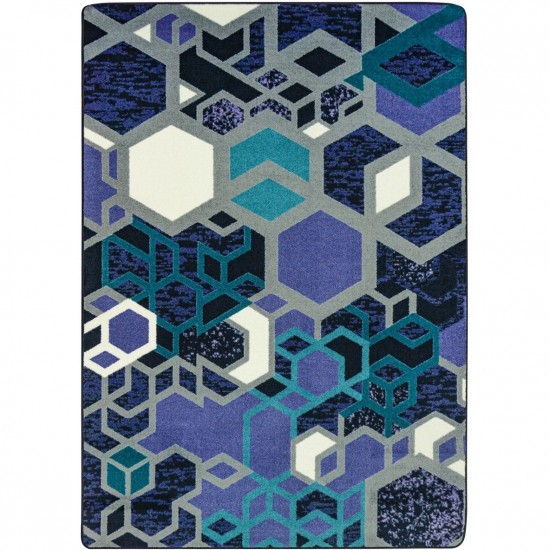 Structured 7'8" x 10'9" area rug in color Violet