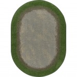 Urban Edges 5'4" x 7'8" Oval area rug in color Meadow